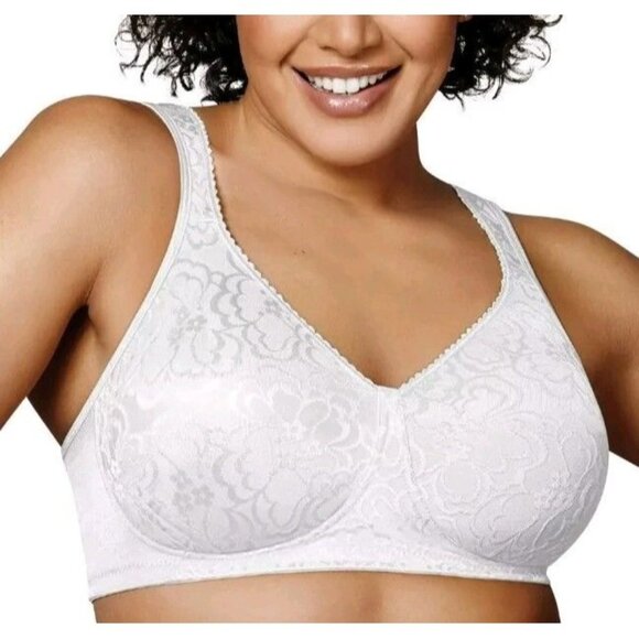 Playtex 18 Hour Ultimate Lift & Support Bra White 38DDD Wirefree NWT - Picture 1 of 5